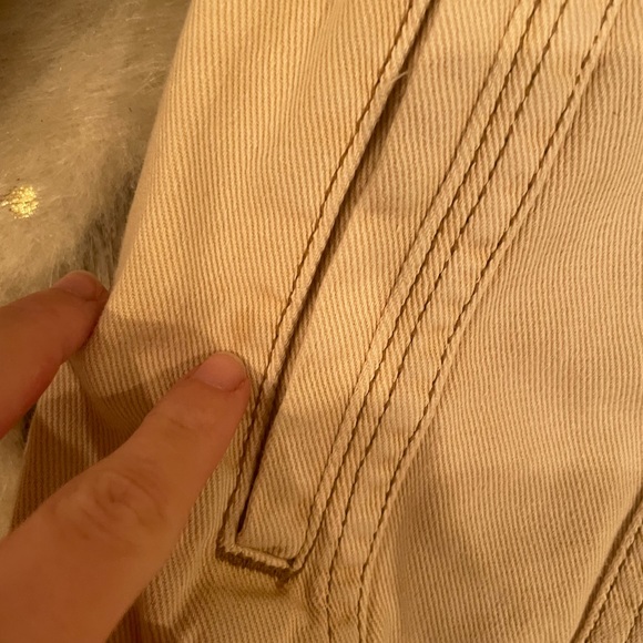 Free people tan denim jean jacket - Picture 4 of 6